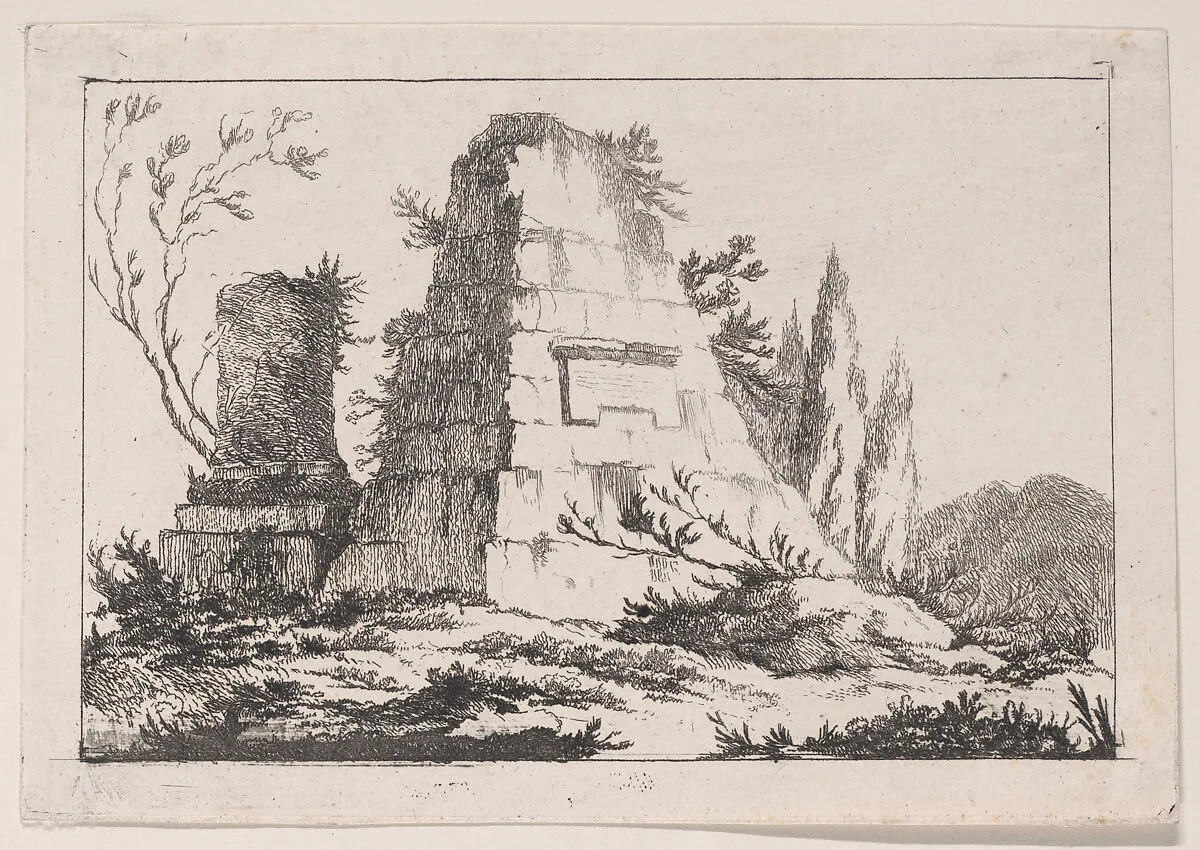 Rustic Landscape with Stone Monument — Louis Philippe Joseph, duc de Chartres