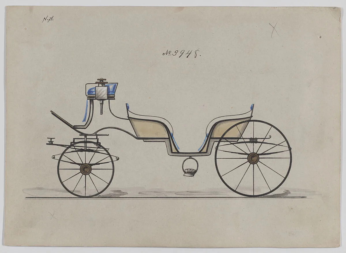 Design for 6 seat Phaeton, no. 3948 — Brewster & Co.|Herman Stahmer
