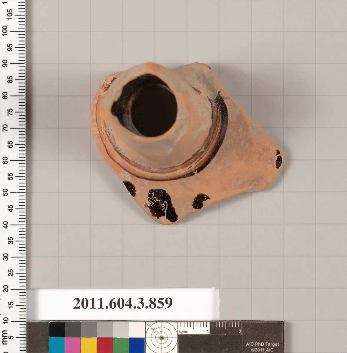 Terracotta fragment of a lekythos (oil flask) — Unknown