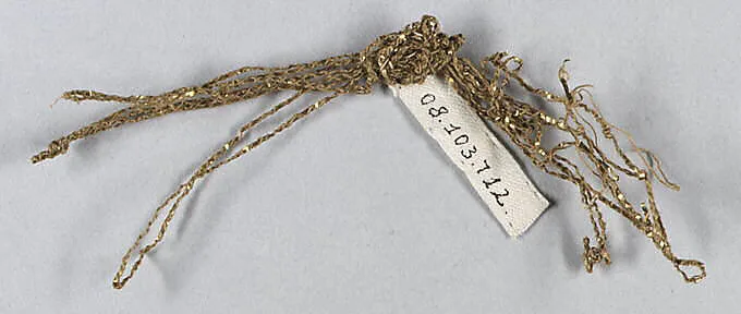Tinsel and metal thread — Unknown