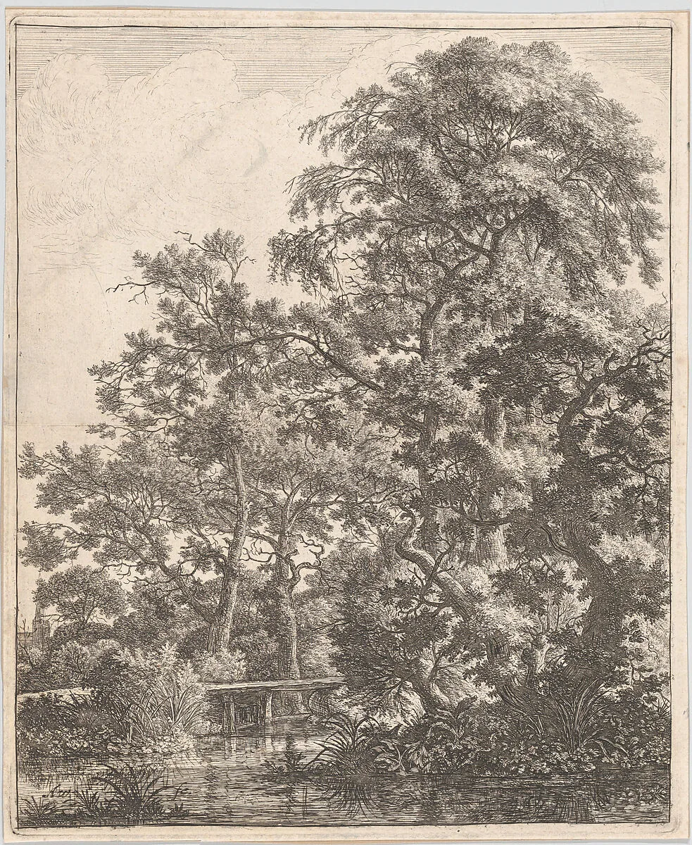 A Small Bridge over a Stream — Anthonie Waterloo