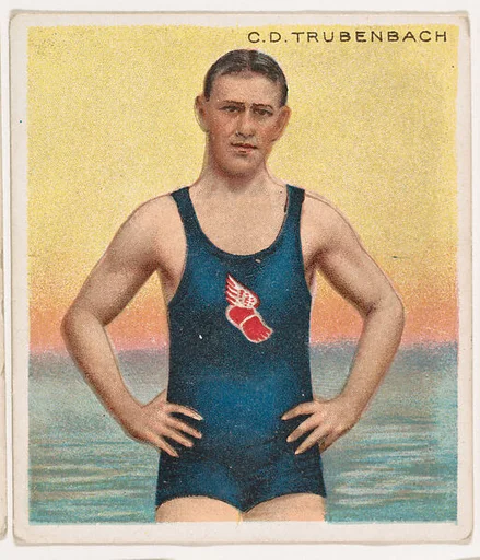 C. D. Trubenbach, Swimmer, from Mecca & Hassan Champion Athlete and Prize Fighter collection, 1910