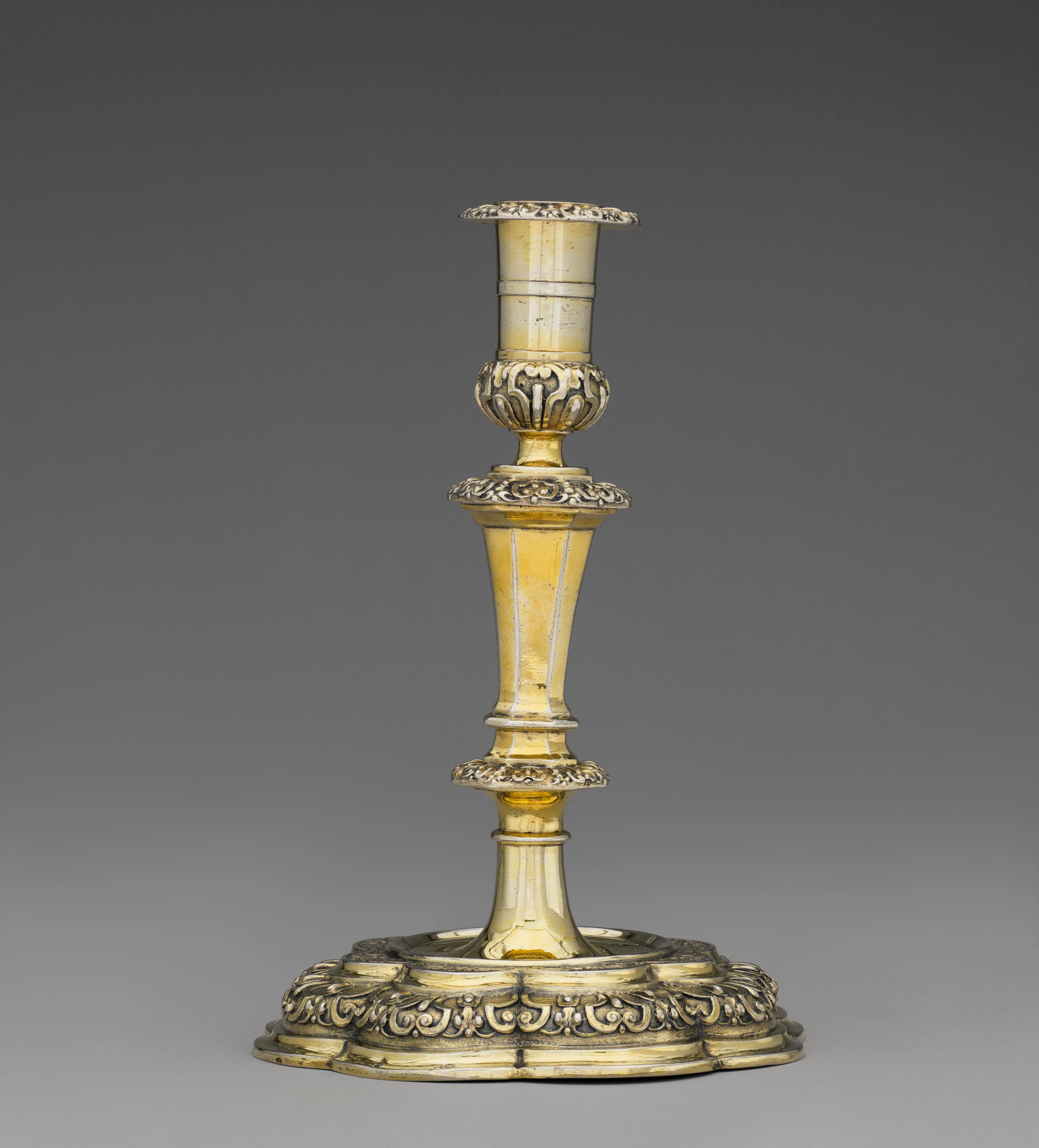 Candlestick (part of a set of four) — (Johann) Daniel Schäffler I