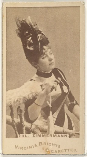 Fräulein Zimmermann, from the Actors and Actresses series (N45, Type 1) for Virginia Brights Cigarettes