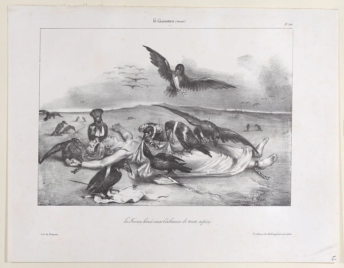 France Delivered to the Crows — J. J. Grandville|Eugène Forest|Delaporte