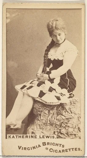 Katherine Lewis, from the Actors and Actresses series (N45, Type 1) for Virginia Brights Cigarettes