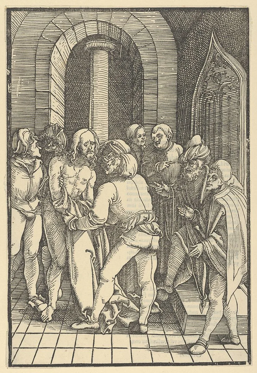 Christ Stripped, from Speculum passionis domini nostri Ihesu Christi — Hans Schäufelein|Ulrich Pinder|Friedrich Peypus