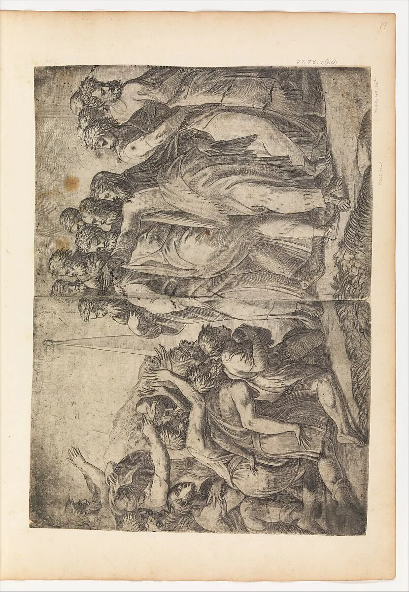 Christ Healing the Lepers — Andrea Schiavone (Andrea Meldola)