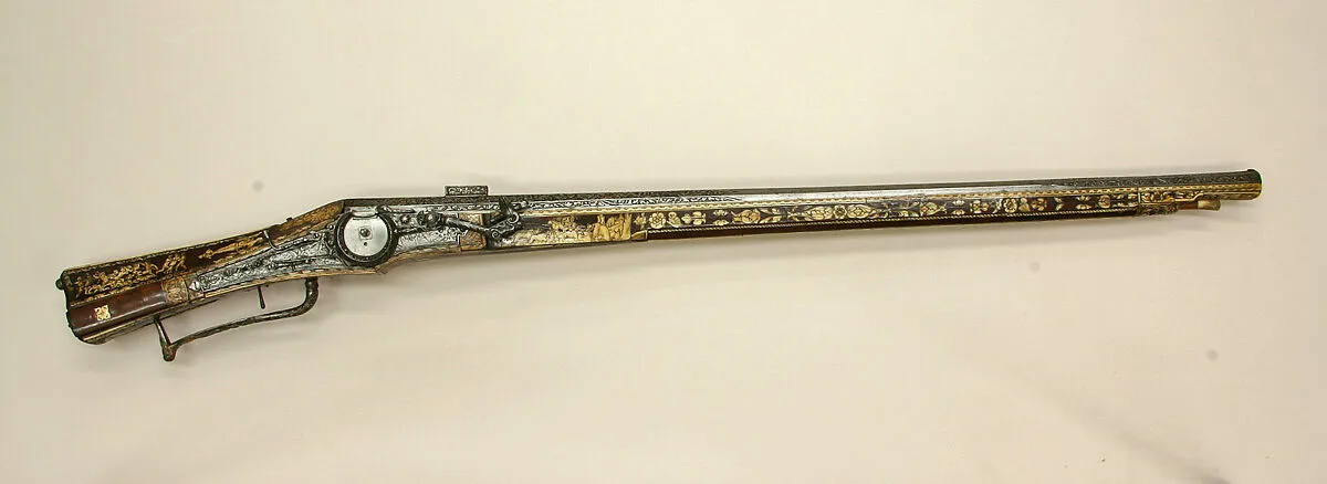 Combination Wheellock Matchlock Gun — Unknown