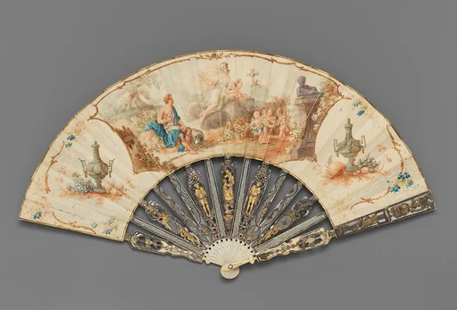 Fan depicting Venus appearing to Adonis (?)