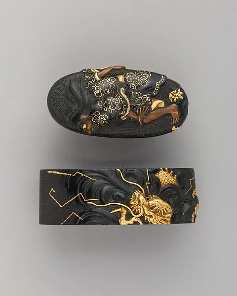 Sword-Hilt Collar and Pommel (Fuchigashira) — Unknown