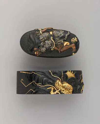 Sword-Hilt Collar and Pommel (Fuchigashira)