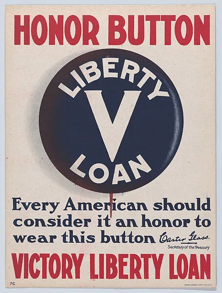 Honor Button — Heywood-Strasser & Voigt, Lithographic Co.