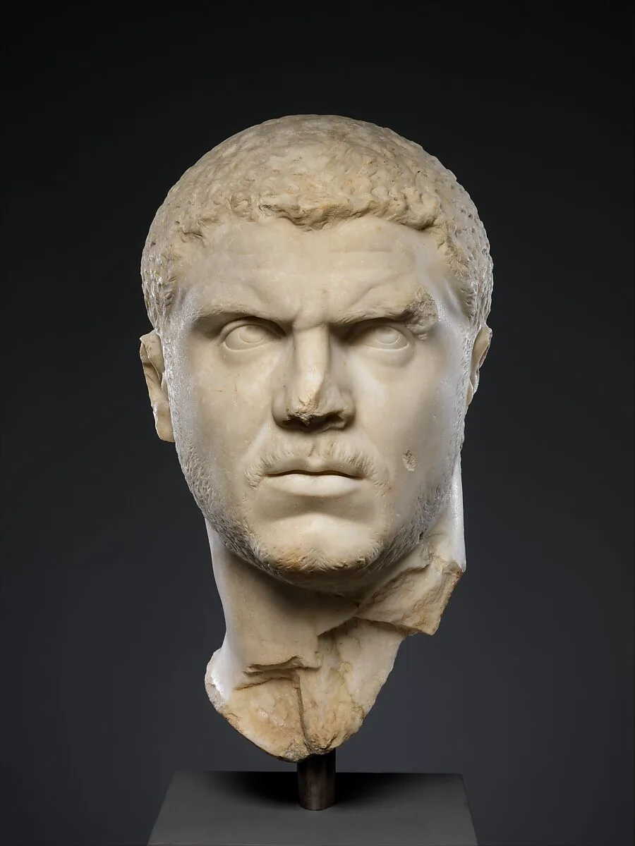 Marble portrait of the emperor Caracalla — Unknown