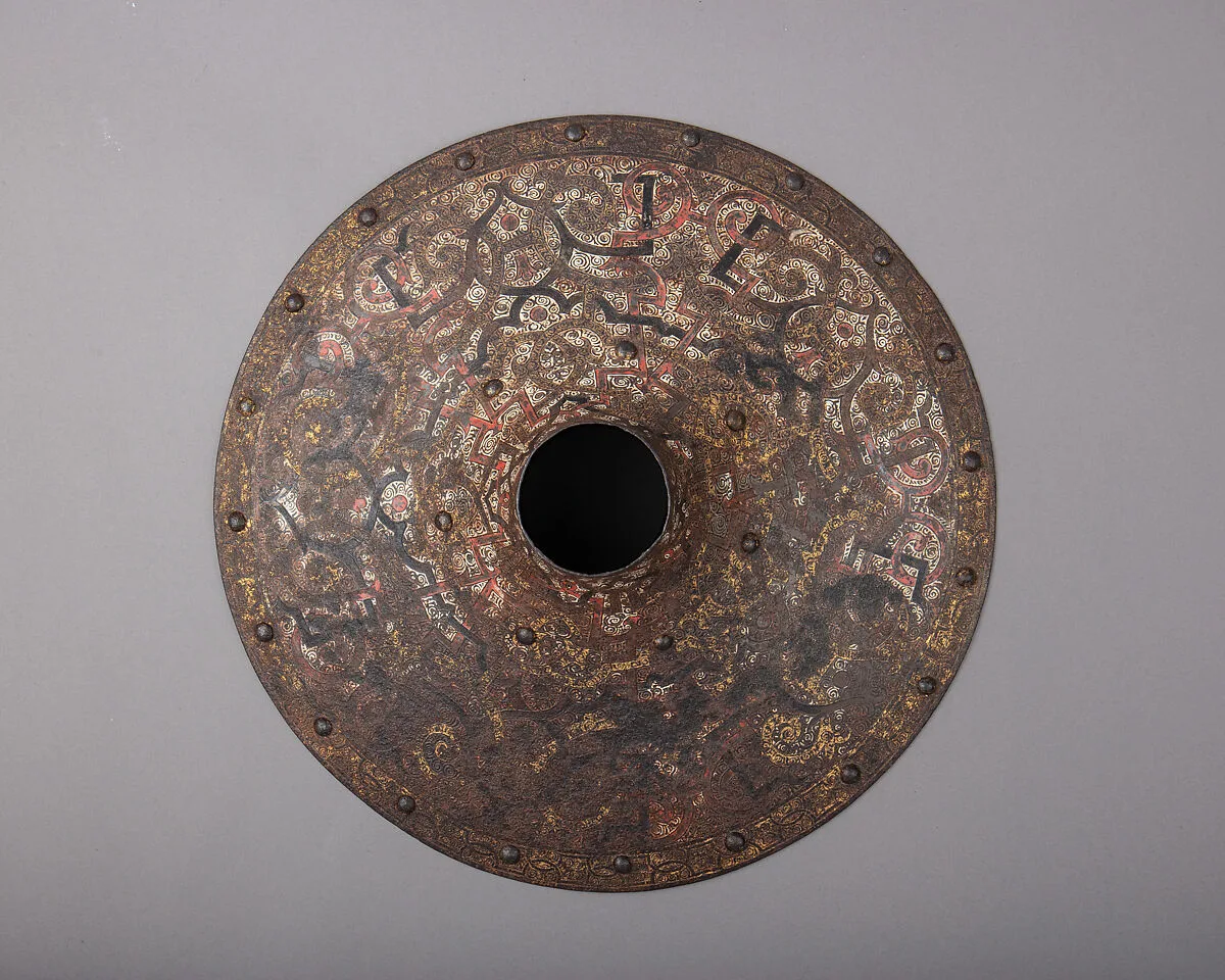 Vamplate Belonging to an Armor for Field and Tournament Made for Duke Nikolaus "The Black" Radziwill (1515–1565), Duke of Nesvizh and Olyka, Prince of the Empire, Grand Chancellor and Marshal of Lithuania — Kunz Lochner