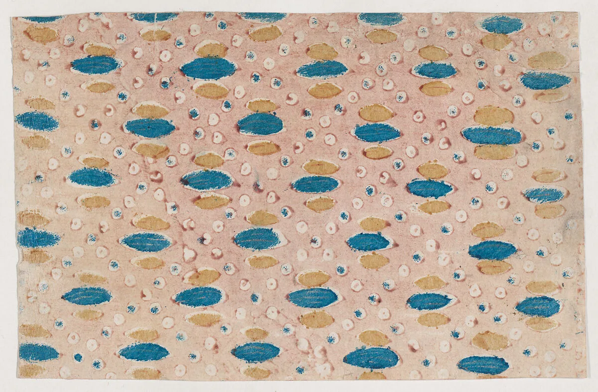 Sheet with overall pattern of circles and ovals — Anonymous