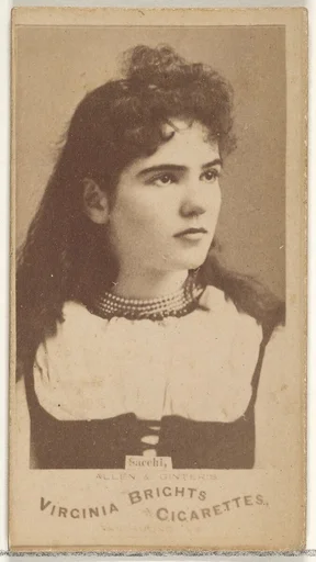 Sacchi, from the Actors and Actresses series (N45, Type 1) for Virginia Brights Cigarettes