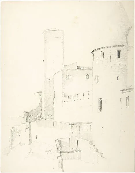 Medieval Towered Wall, France — Ernest Flagg