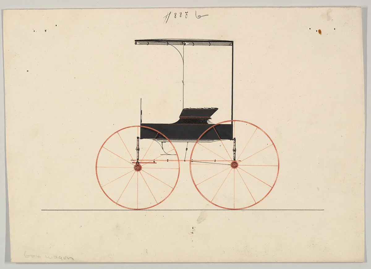 Design for Wagon, no. 887b — Brewster & Co.