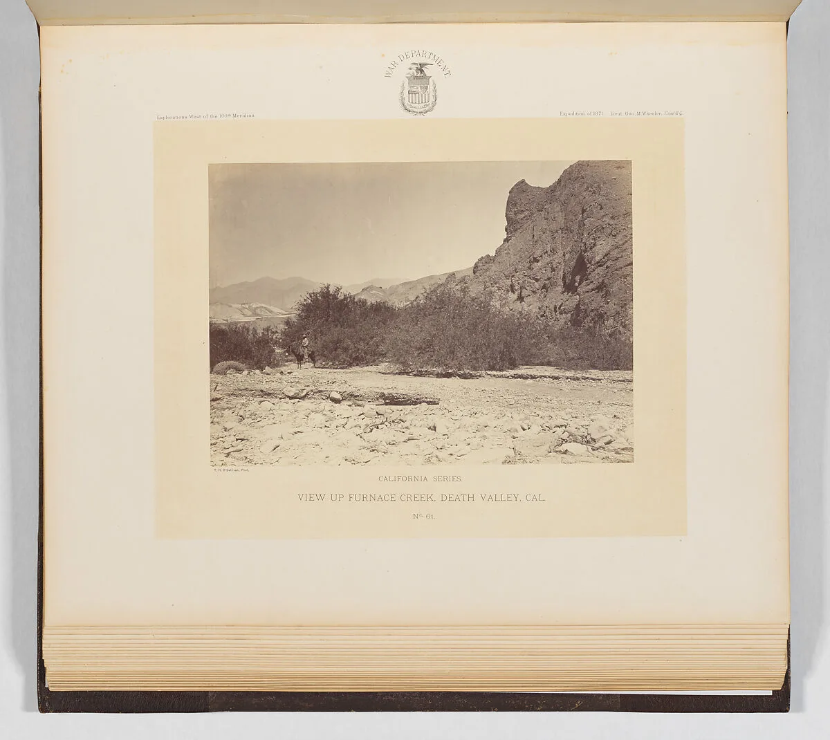 View Up Furnace Creek, Death Valley, California — Timothy H. O'Sullivan