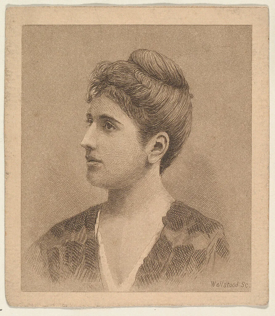 Portrait, from the Women's Portraits series (N198) issued by Wm. S. Kimball & Co. — William Wellstood|William S. Kimball & Company