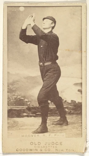 Hoover, Right Field, Philadelphia, from the Old Judge series (N172) for Old Judge Cigarettes
