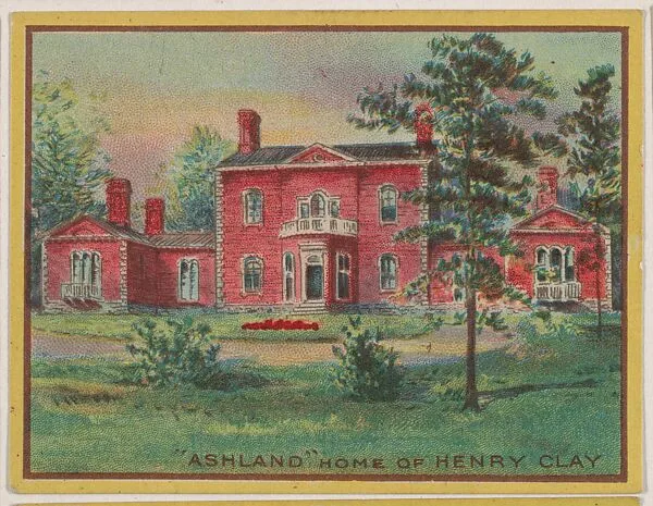 "Ashland" Home of Henry Clay, collector card from the Famous Buildings series (D30), issued by the Weber Baking Company — Weber Baking Company