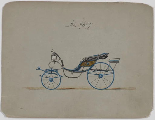 Design for Pony Phaeton, no. 3687