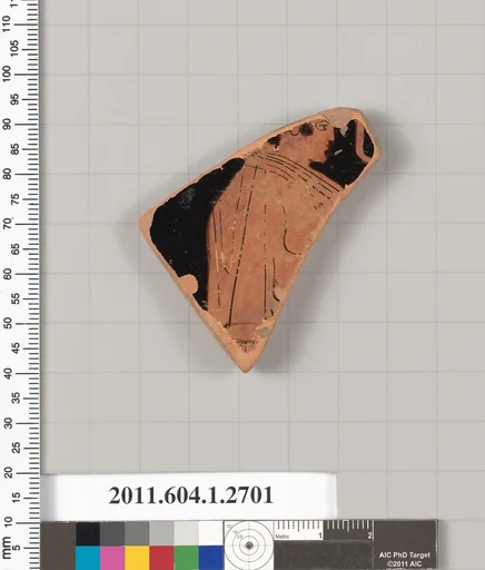 Terracotta fragment of a kylix (drinking cup)