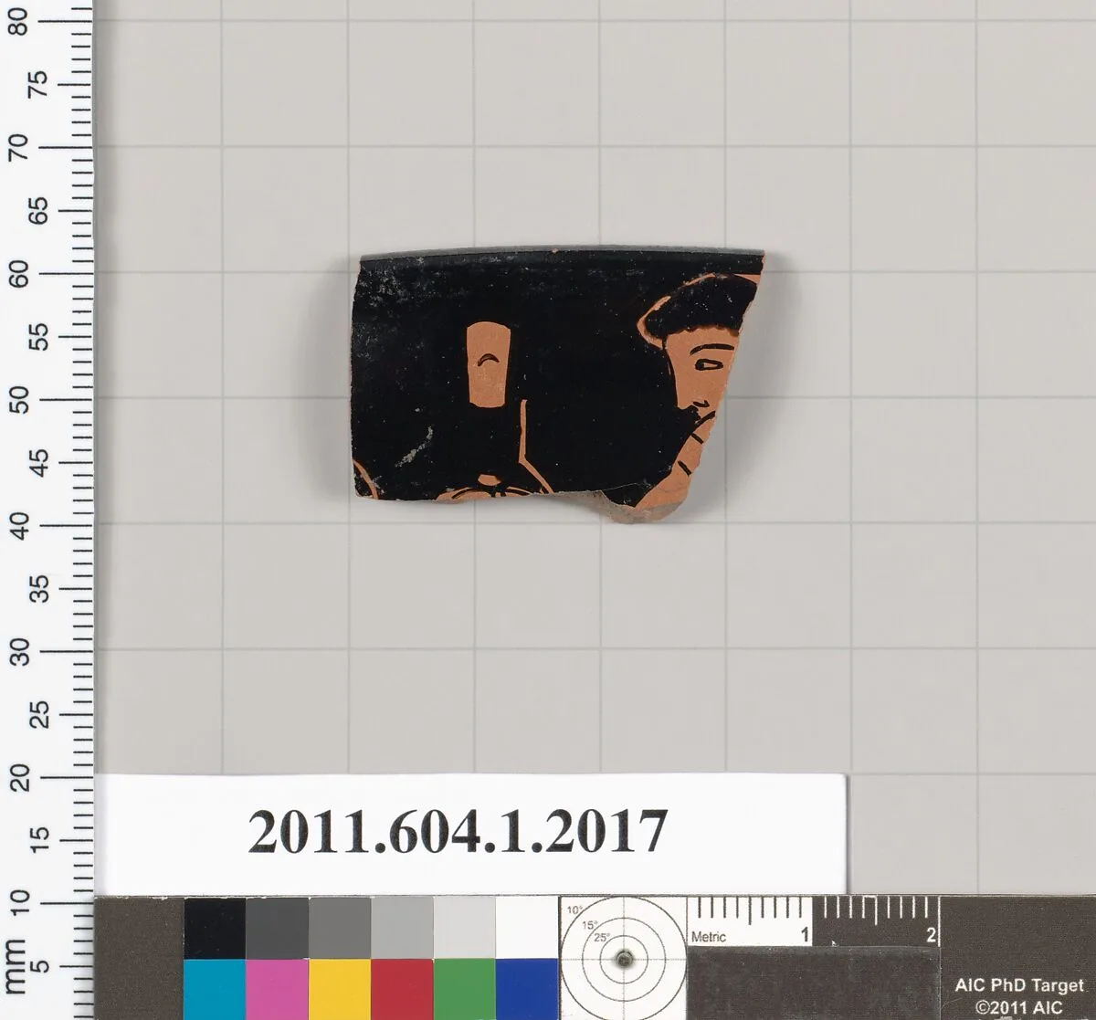 Terracotta rim fragment of a kylix (drinking cup) — Unknown
