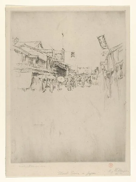Street Scene in Japan — Mortimer Menpes