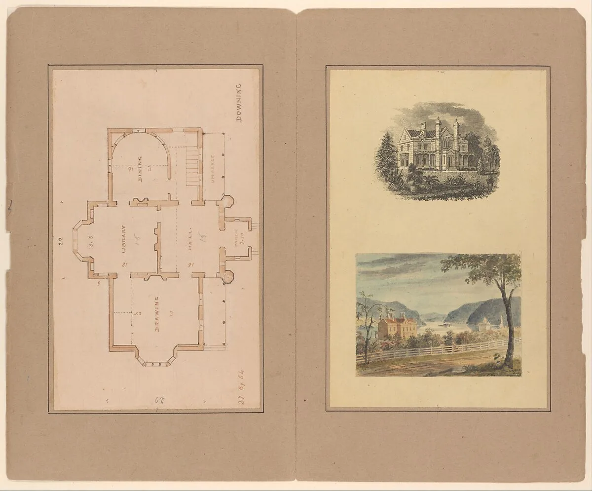 Cottage Residences; or a Series of Designs for Rural Cottages and Cottage-Villas, and Their Grounds, Adapted to North America — Andrew Jackson Downing|Wiley & Putnam|Alexander Jackson Davis