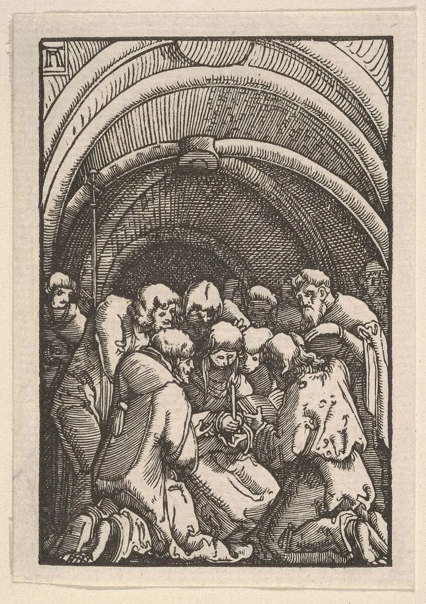 Death of the Virgin, from The Fall and Salvation of Mankind Through the Life and Passion of Christ — Albrecht Altdorfer
