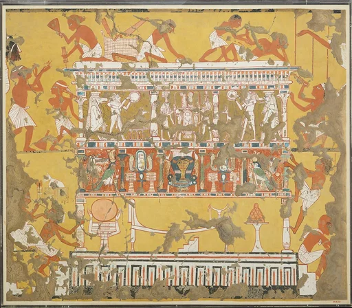 Building a Catafalque, Tomb of Ipuy