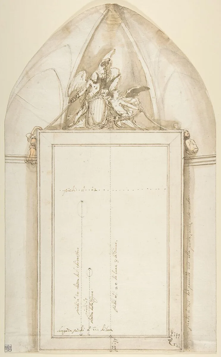 Frame for a Painting of Saint Christopher — Giovanni Larciani ("Master of the Kress Landscapes")