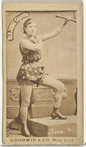 Leona, from the Actors and Actresses series (N171) for Old Judge Cigarettes