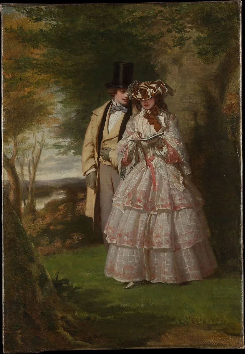 The Two Central Figures in "Derby Day" — William Powell Frith