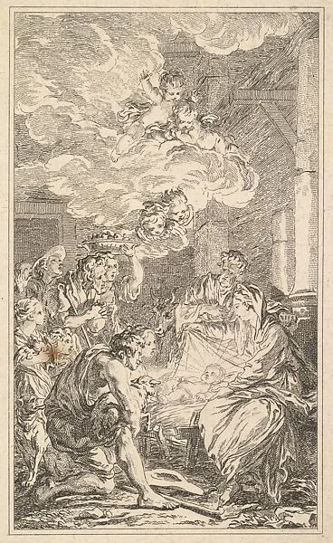 The Adoration of the Shepherds — François Boucher|Anonymous