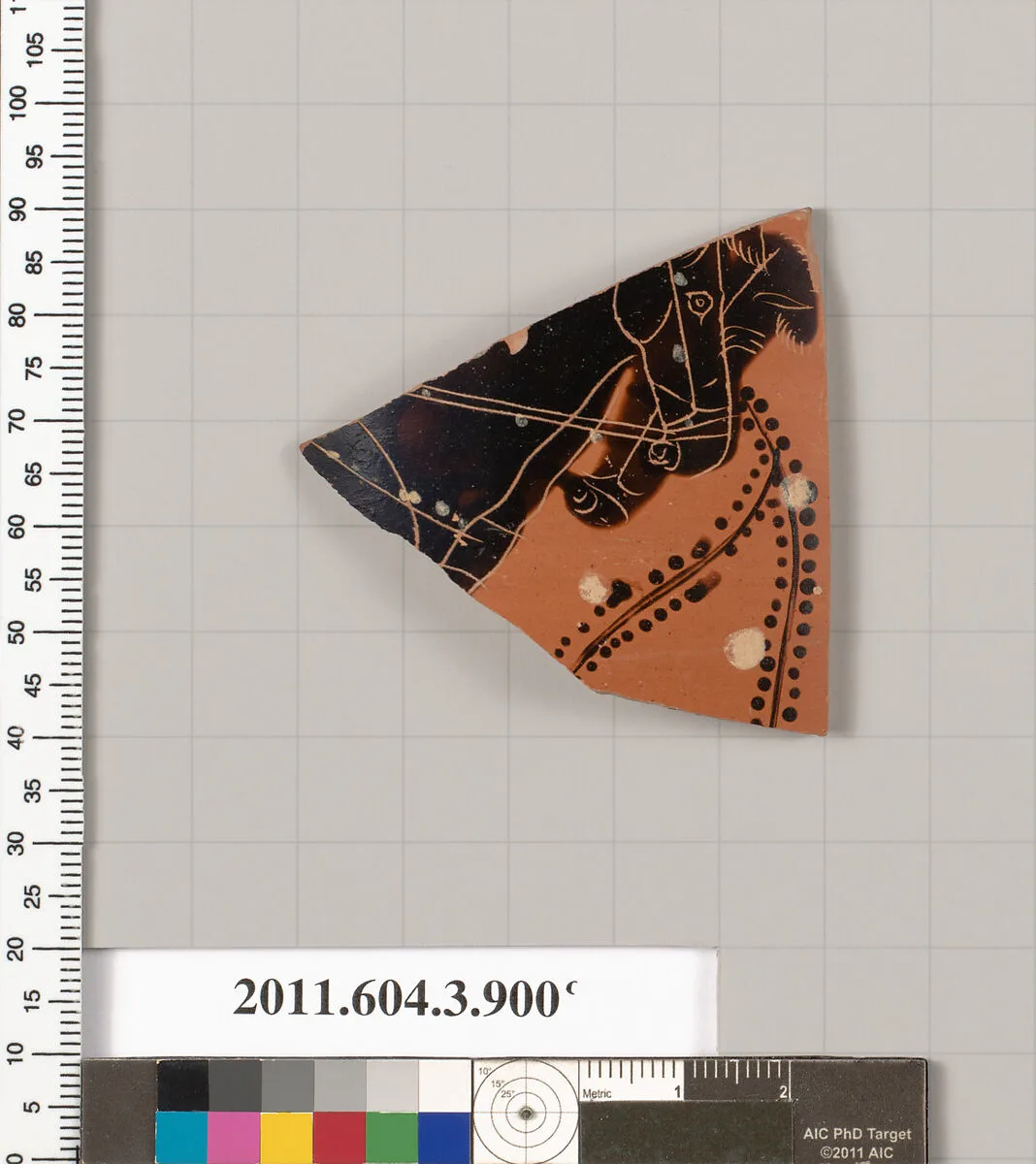 Terracotta fragment of a lekythos (oil flask) — Unknown