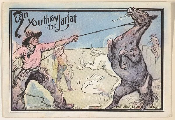 Can You Throw the Lariat?, bakery card from the Magic Card of Knowledge series (D50), issued by Spaulding Bakeries Inc. — Spaulding Bakeries Inc.