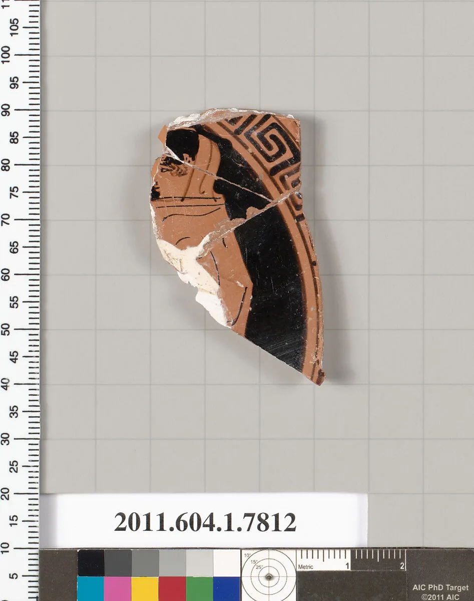 Terracotta fragment of a kylix (drinking cup) — Unknown