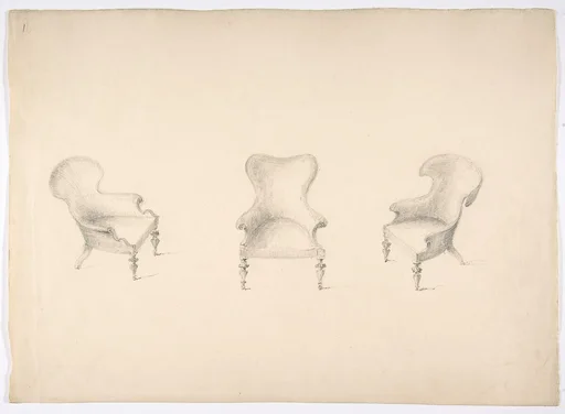 Design for Three Low Uphostered Arm Chairs