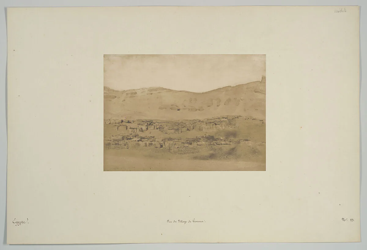 Vue du Village de Garara — Maxime Du Camp