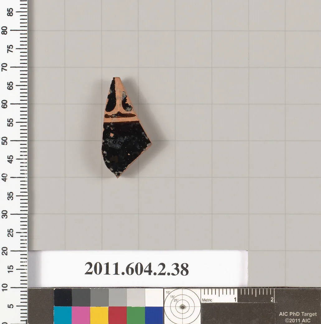 Terracotta fragment of a psykter (vase for cooling wine) — Unknown