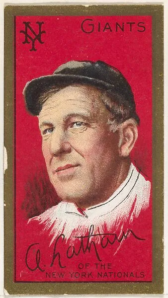 W.A. Latham, New York Giants, National League, from the "Baseball Series" (Gold Borders) set (T205) issued by the American Tobacco Company — American Tobacco Company