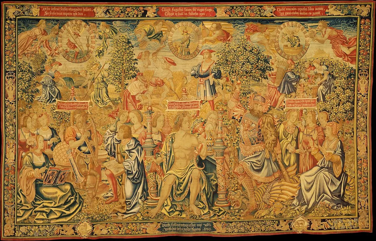 The Twelve Ages of a Man: The Second Three Ages (18-36), or Autumn — Bernard van Orley