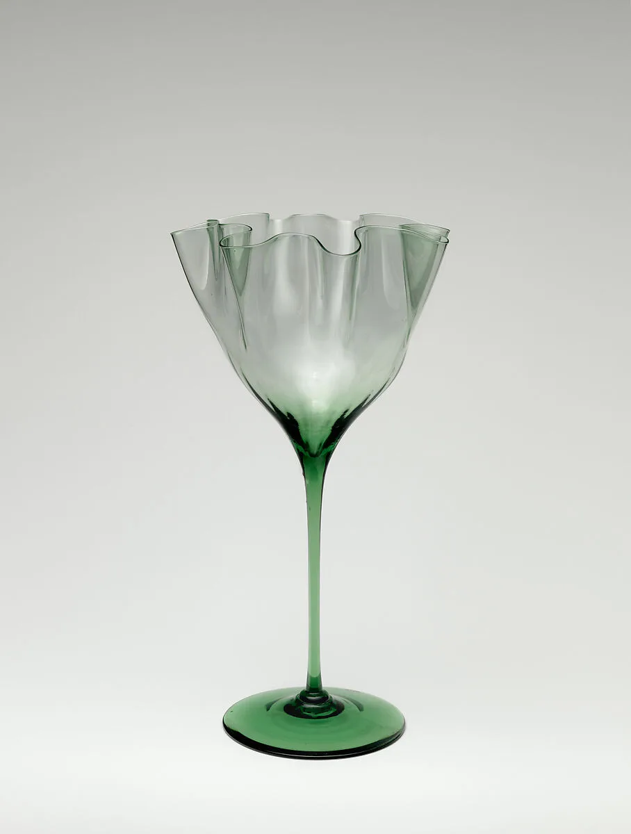 Tall-stemmed vase — Harry Powell|James Powell and Sons|Whitefriars Glassworks