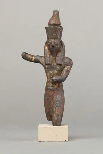 Horus slaying an antelope, spear and antelope (?) missing