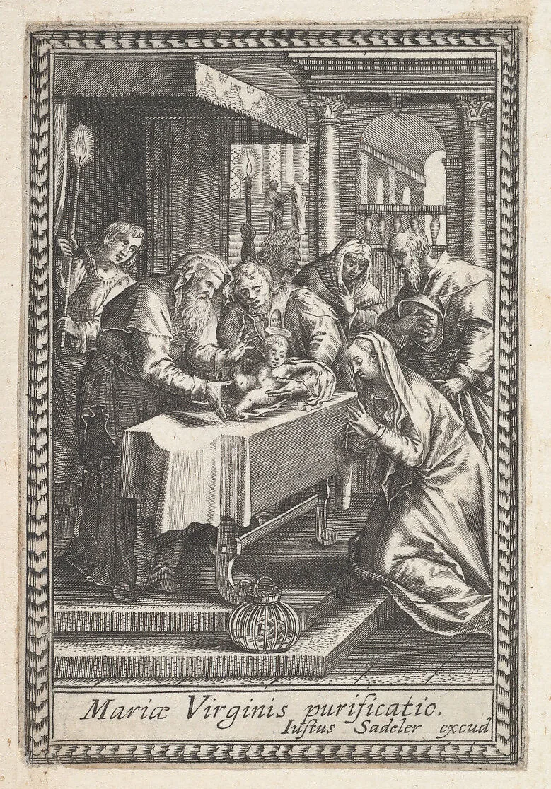 The Purification of the Virgin Mary — Justus Sadeler|Anonymous