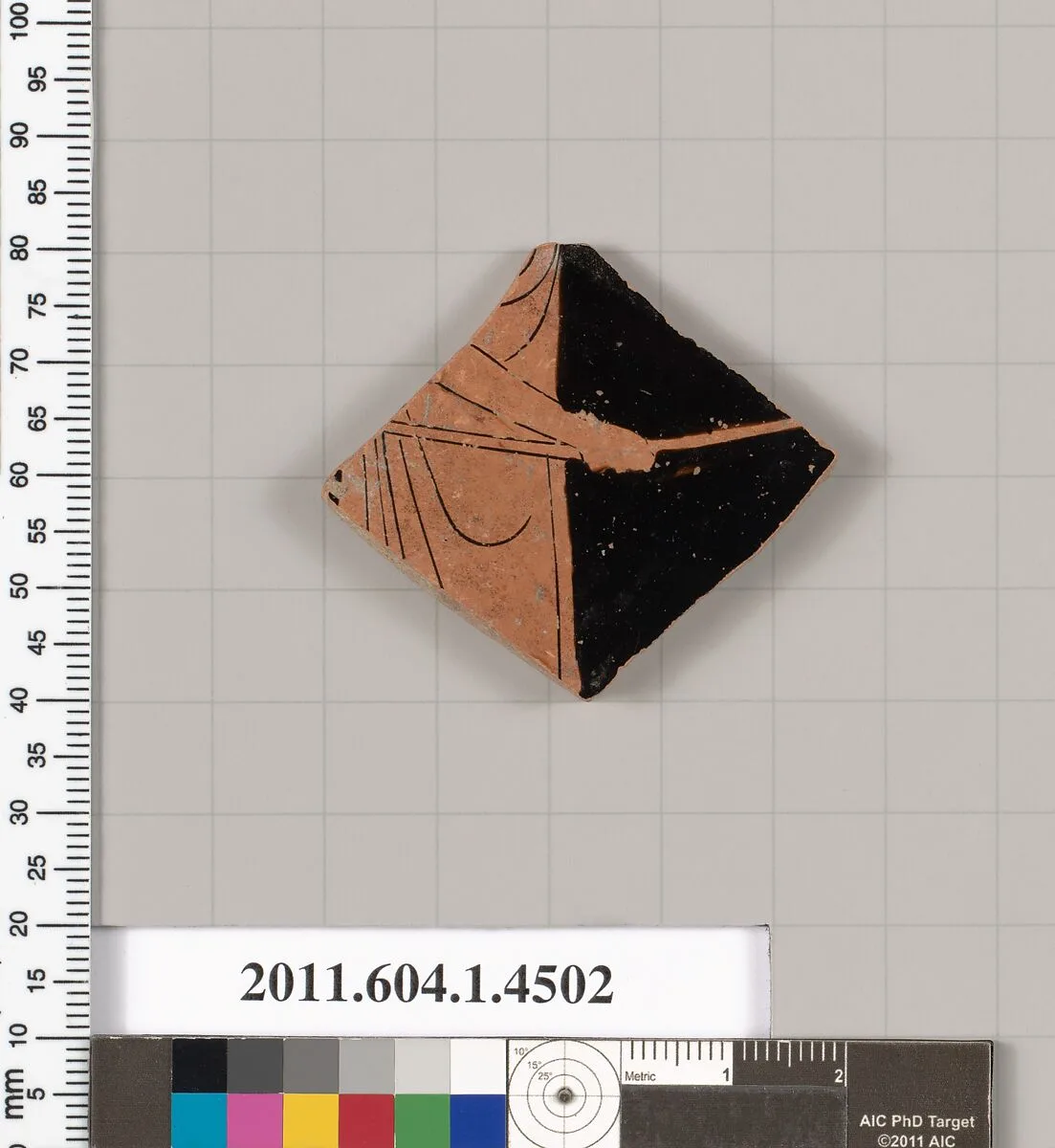Terracotta fragment of a kylix (drinking cup) — Unknown